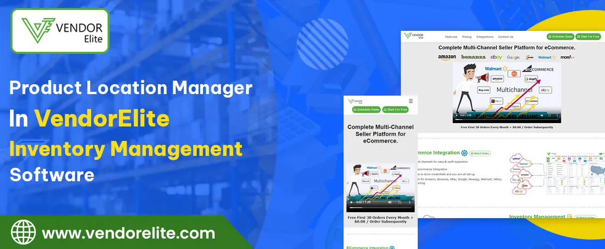Product Location Manager in VendorElite Inventory Management Software